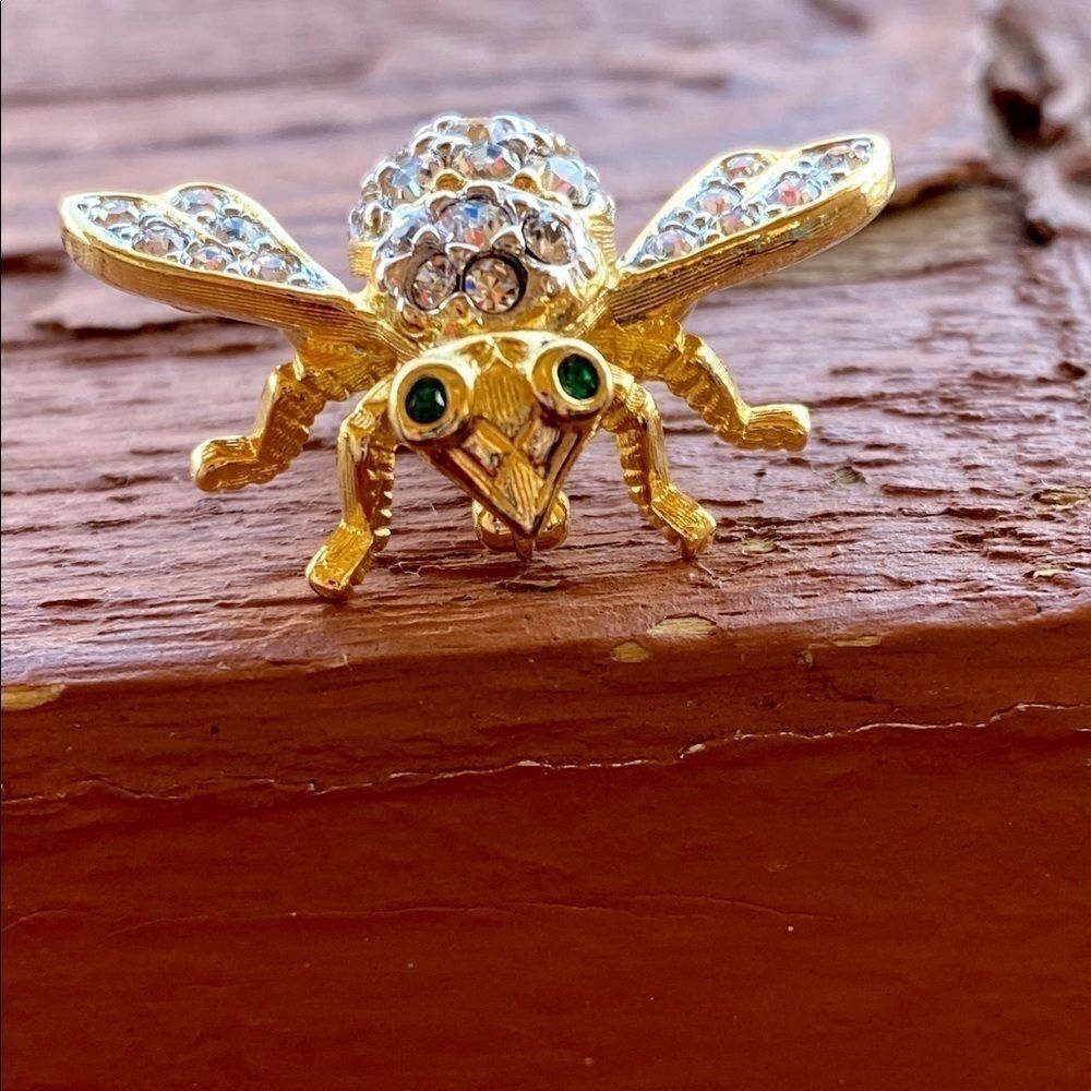 JOAN Rivers Rhinestone Bumblebee Brooch 🐝 - Picture 15 of 16